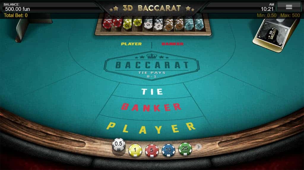 bovada casino baccarat game online to paly